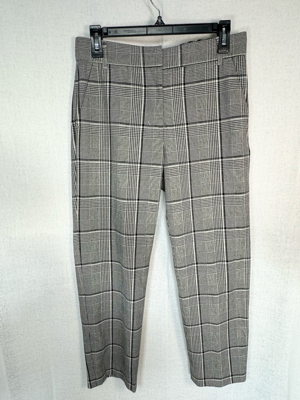 Velvet by Graham & Spencer Plaid Trousers - Black & White